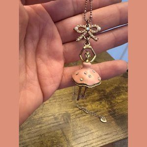 2010 Betsey Johnson Ballerina Necklace